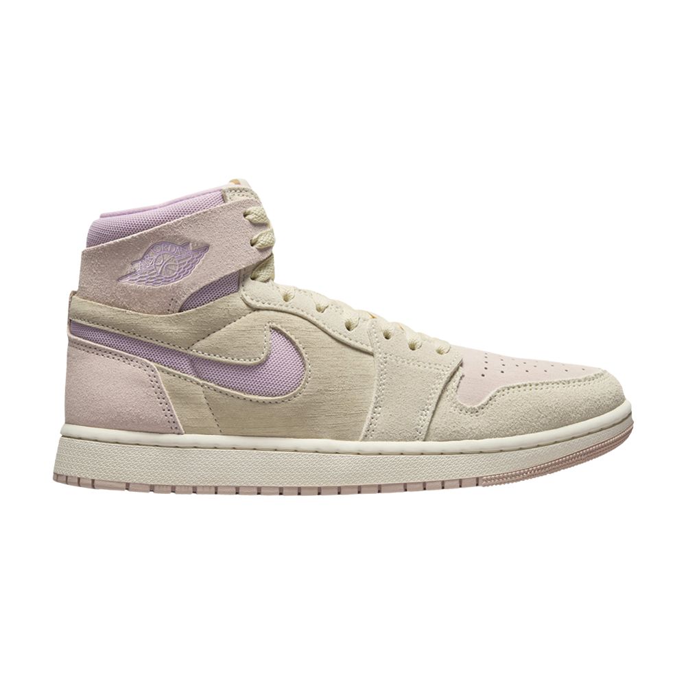 Pre-owned Air Jordan Wmns 1 High Zoom Comfort 2 'muslin Plum Chalk' In Cream