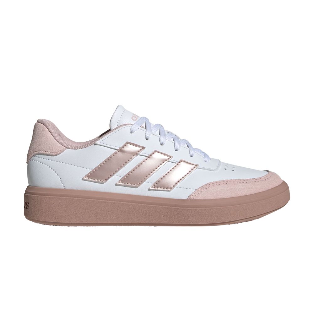 Pre-owned Adidas Originals Adidas Courtblock J 'white Sandy Pink' | Kid's Size 7