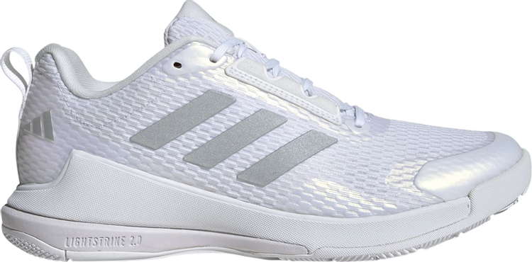 Wmns Novaflight 2 Indoor White Silver Metallic