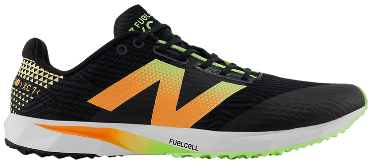 New Balance FuelCell XC7 v5 Black Bleached Lime Glow