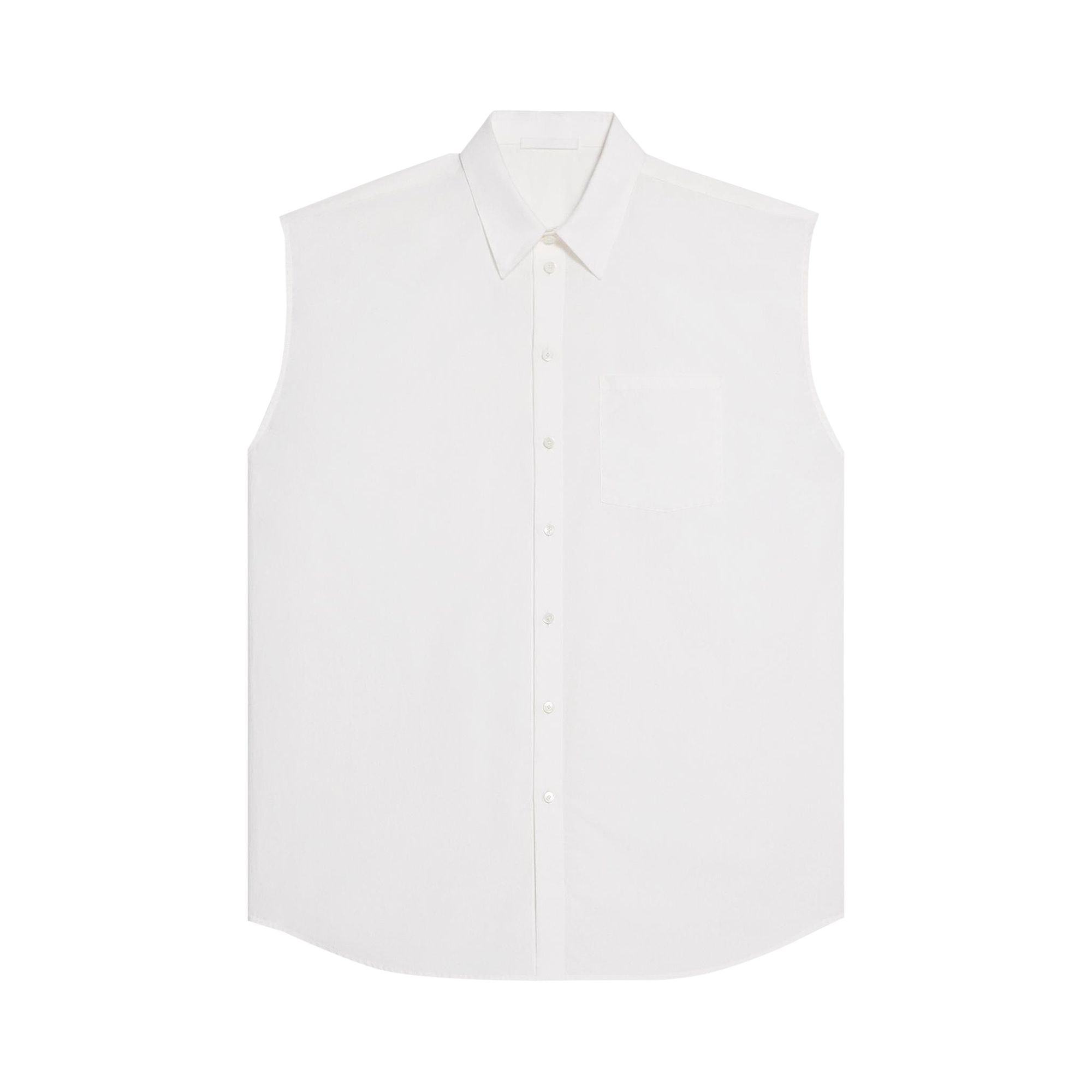 Pre-owned Helmut Lang Sleeveless Oversized Shirt 'white' | Men's Size S