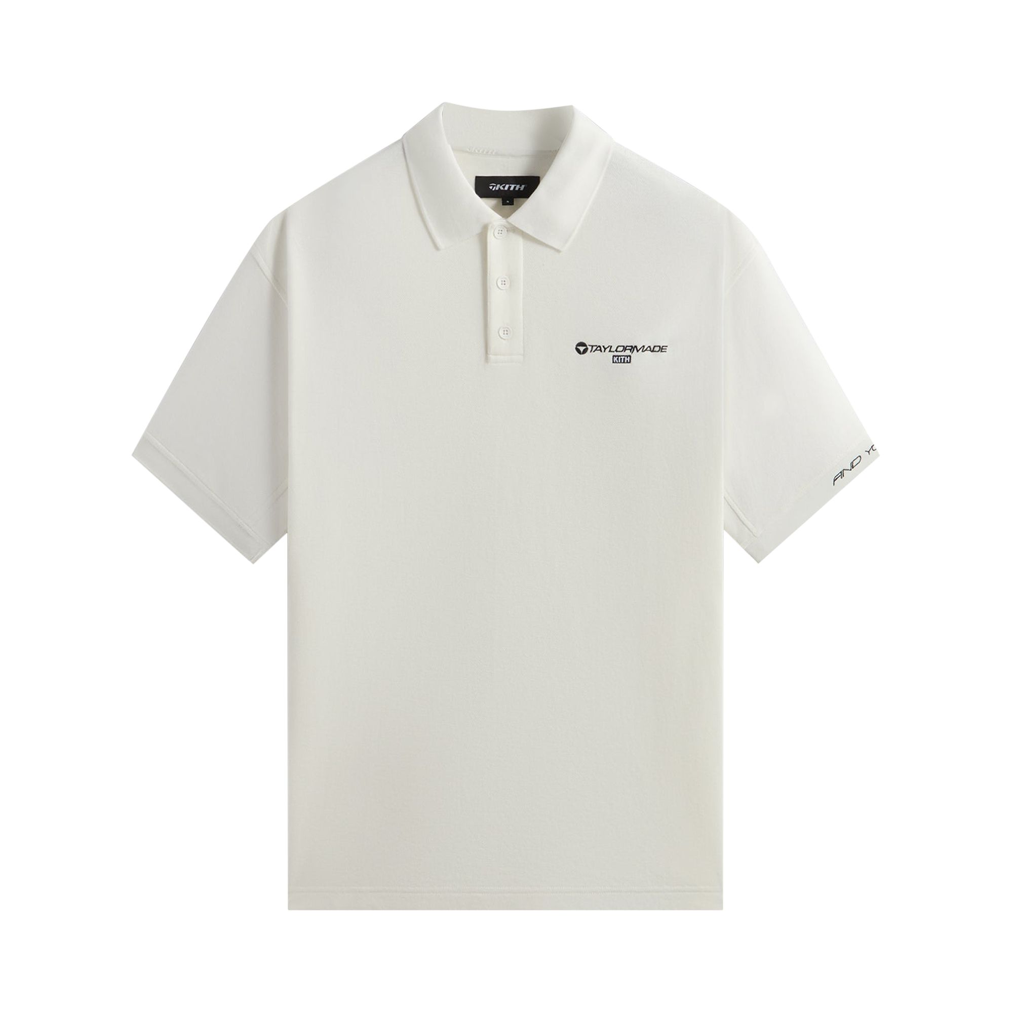 Pre-owned Kith For Taylormade Provisional Polo 'silk' | Cream | Men's Size M