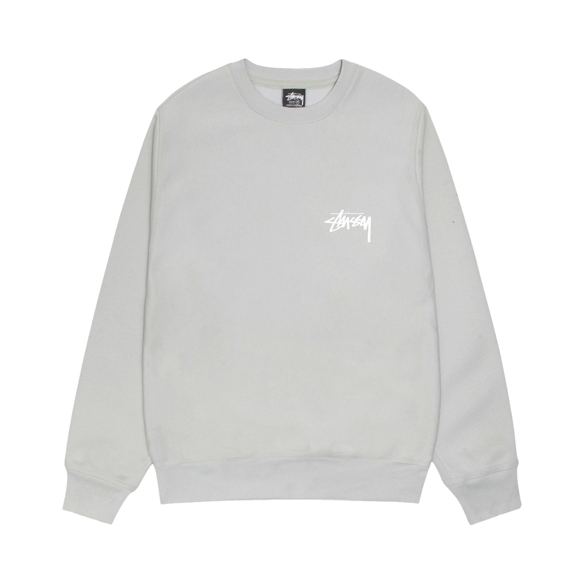 STUSSY Pre-owned Shells Crew 'fog' | Grey | Men's Size Xl In Gray