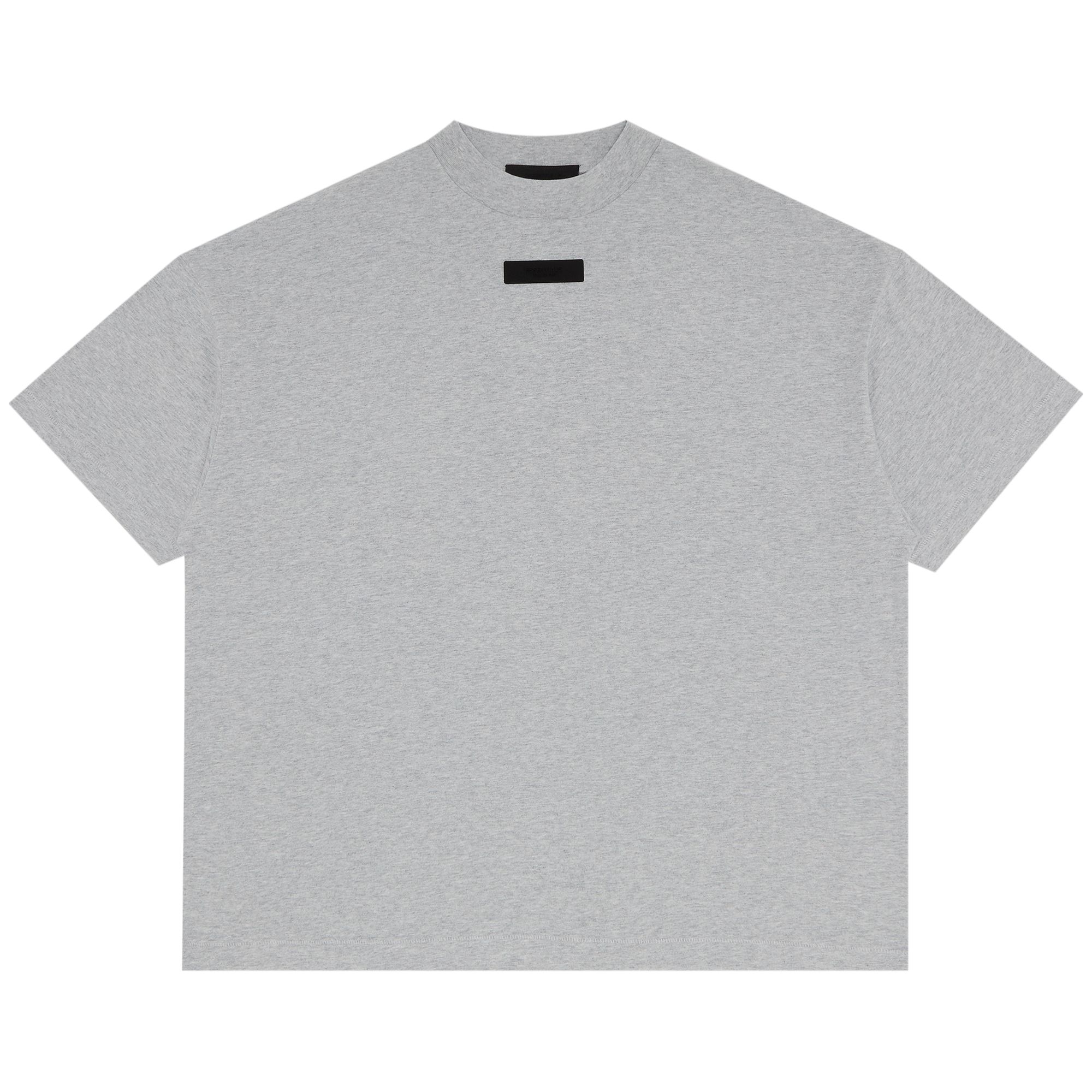Pre-owned Essentials Fear Of God Crewneck T-shirt Ii 'light Heather Grey'
