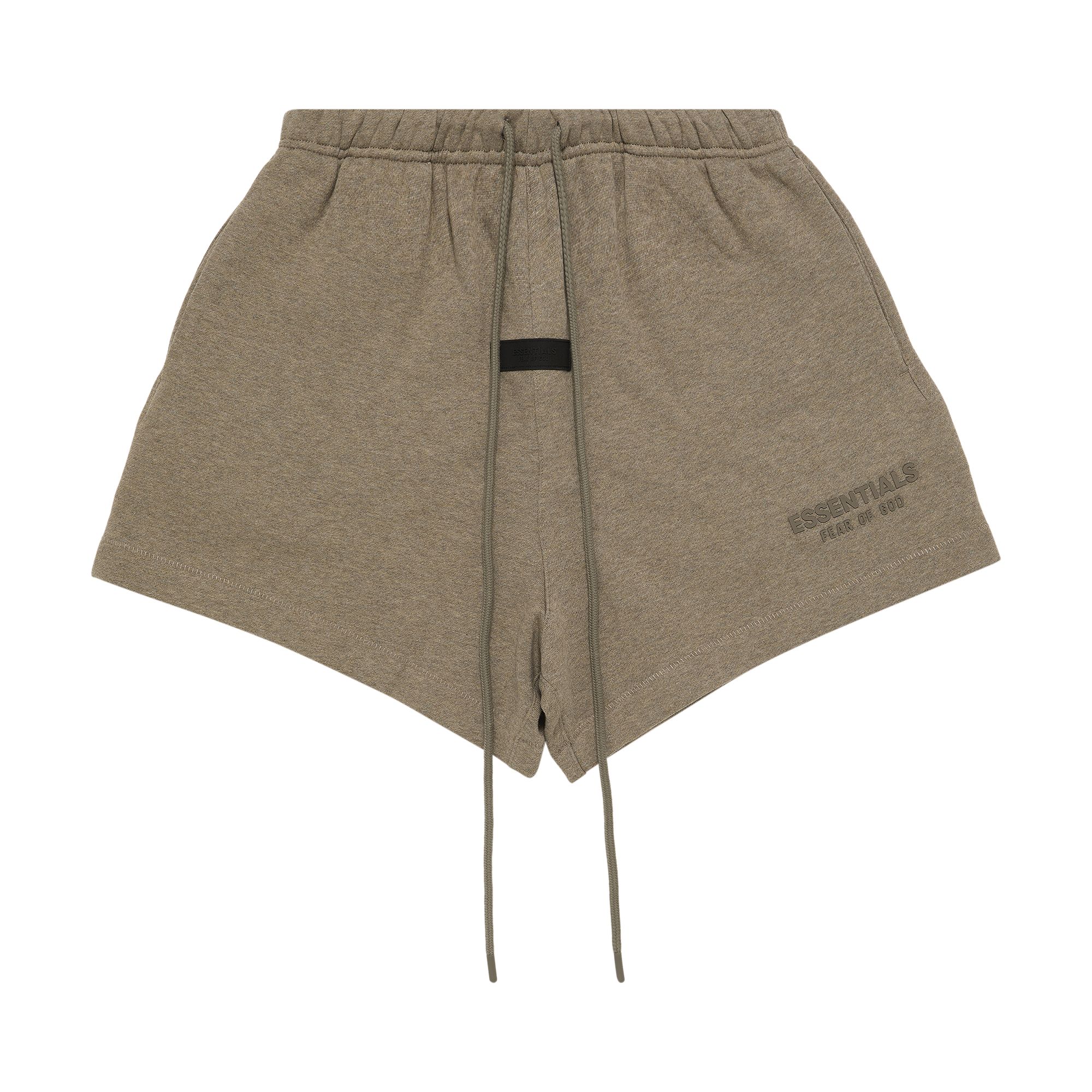Pre-owned Essentials Fear Of God Sweatshort 'heather Grey'