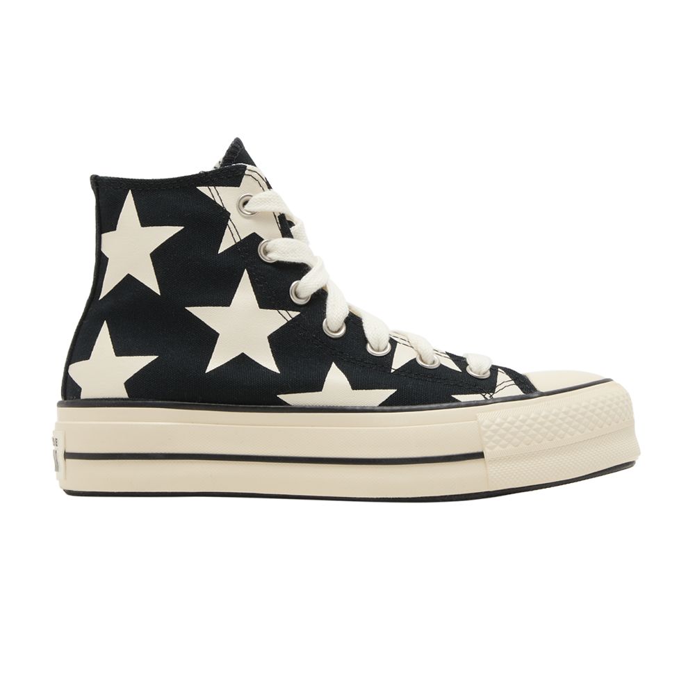 Converse Wmns Chuck Taylor All Star Lift Platform High 'Large Stars' | Black | Women's Size 9