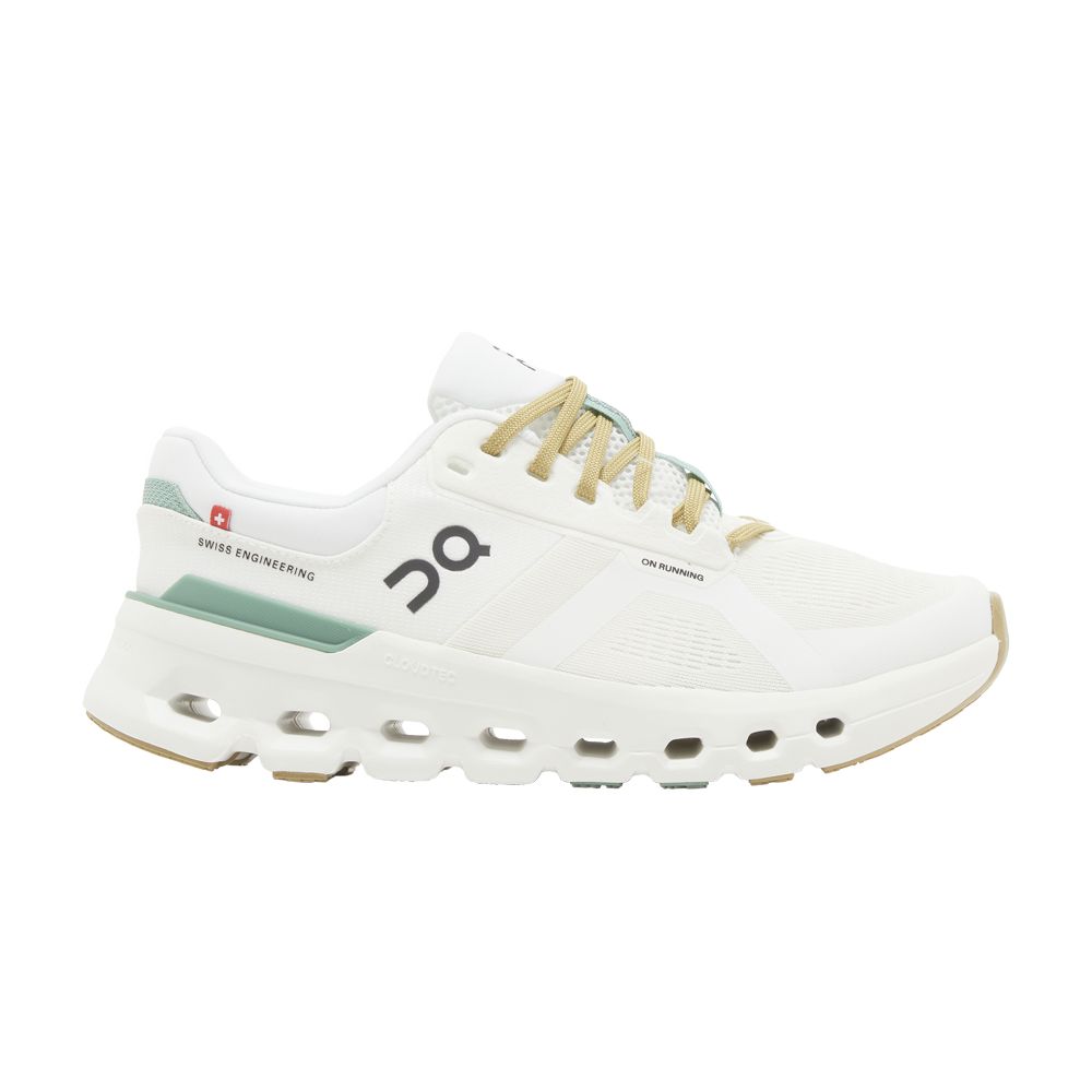 Pre-owned On Wmns Cloudrunner 2 'undyed Green' In White