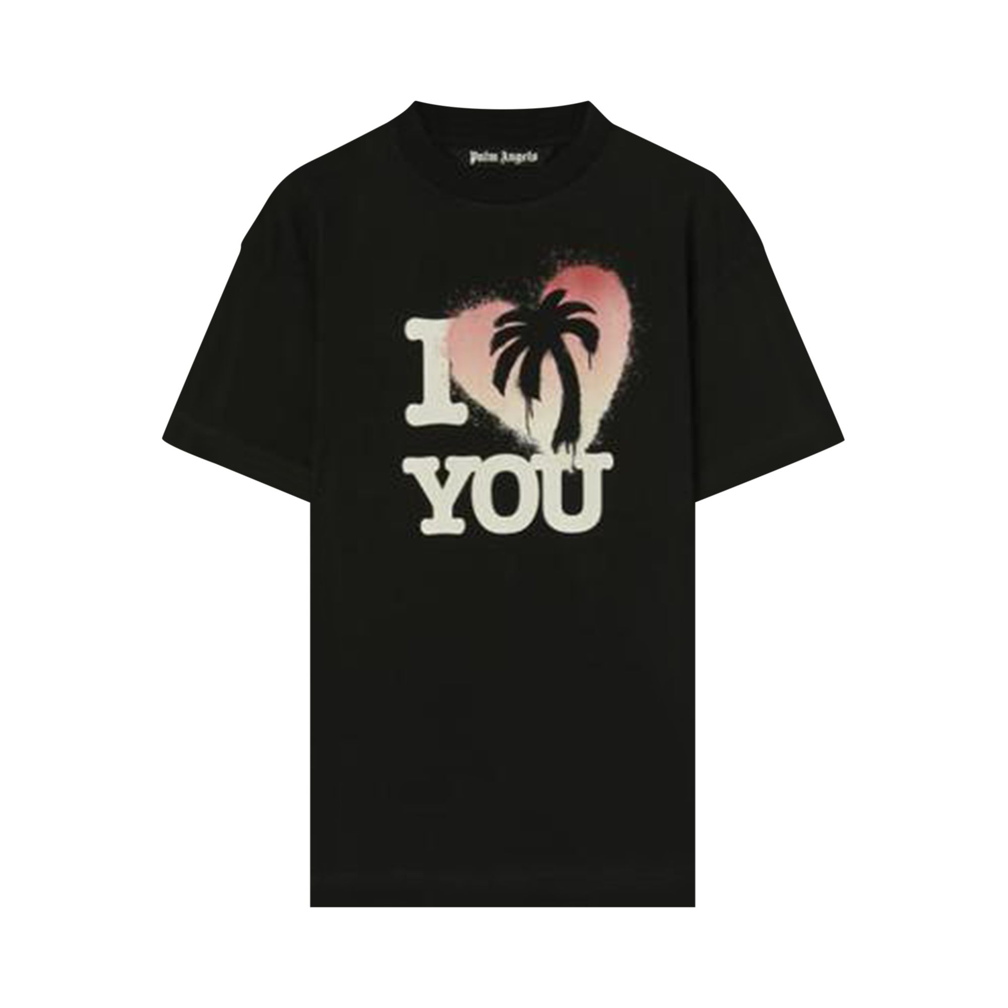 Pre-owned Palm Angels I Palm You Tee 'black/beige/red'
