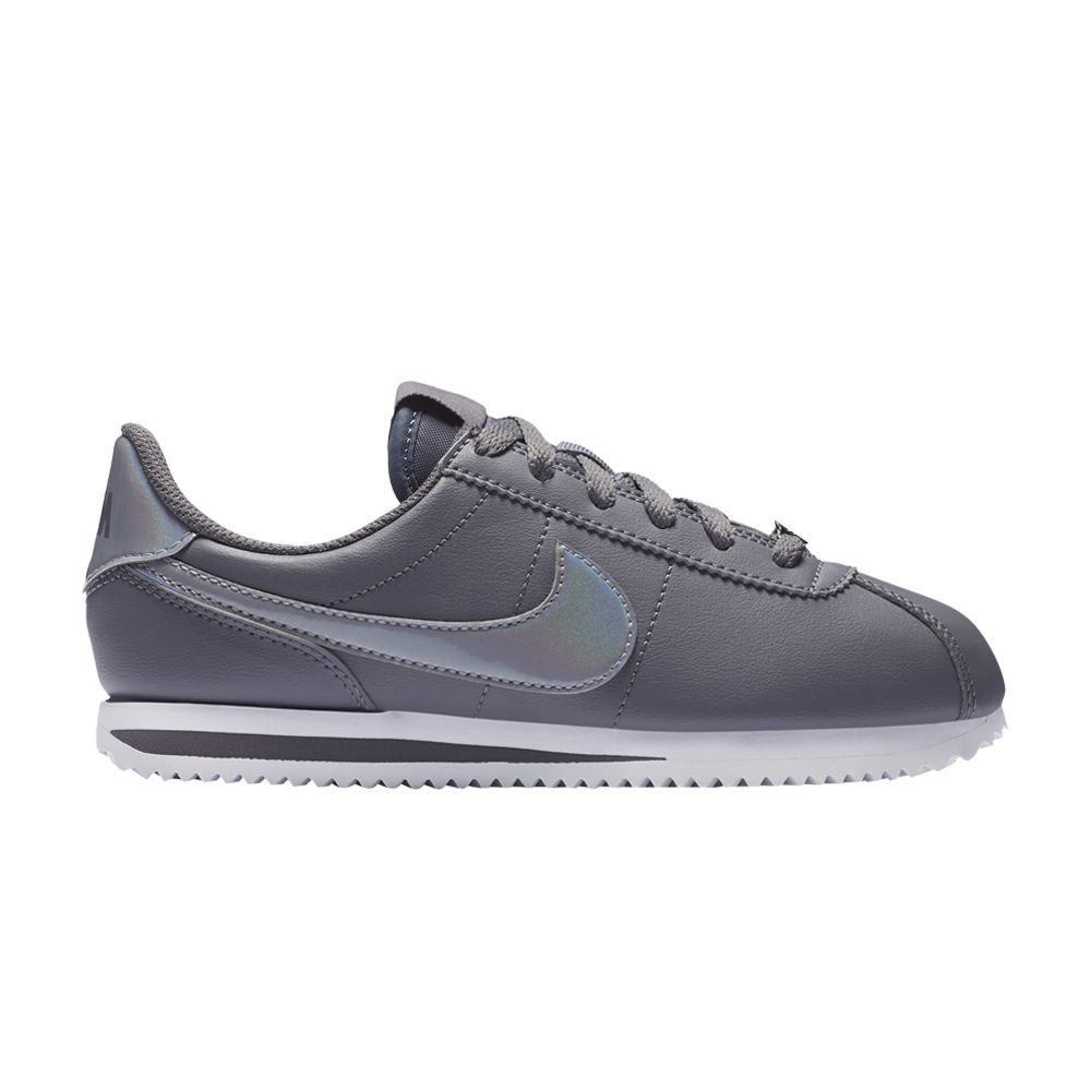 Pre-owned Nike Cortez Basic Sl Gs 'gunsmoke Iridescent' | Grey | Kid's Size 3.5