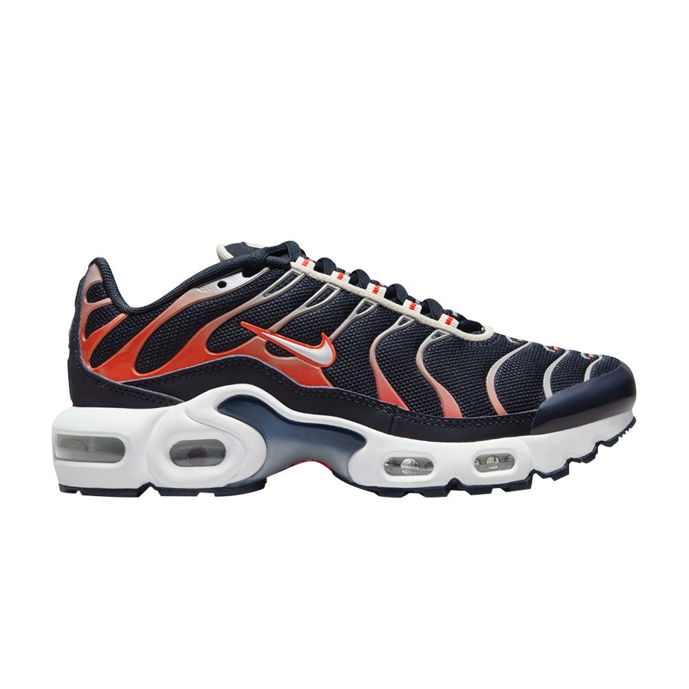 Pre-owned Nike Air Max Plus Gs 'dark Obsidian Bright Crimson' | Blue | Kid's Size 7