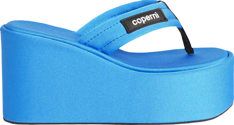 Coperni Wmns Branded Wedge Sandal Electric Blue