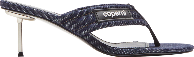 Coperni Wmns Branded Thong Sandal Denim