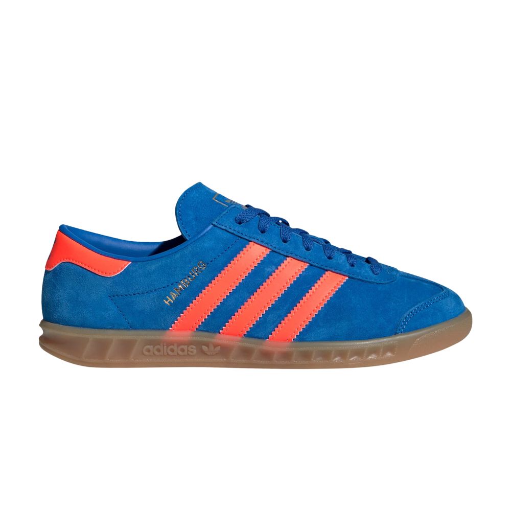 Pre-owned Adidas Originals Wmns Hamburg 'blue Bird Solar Orange'