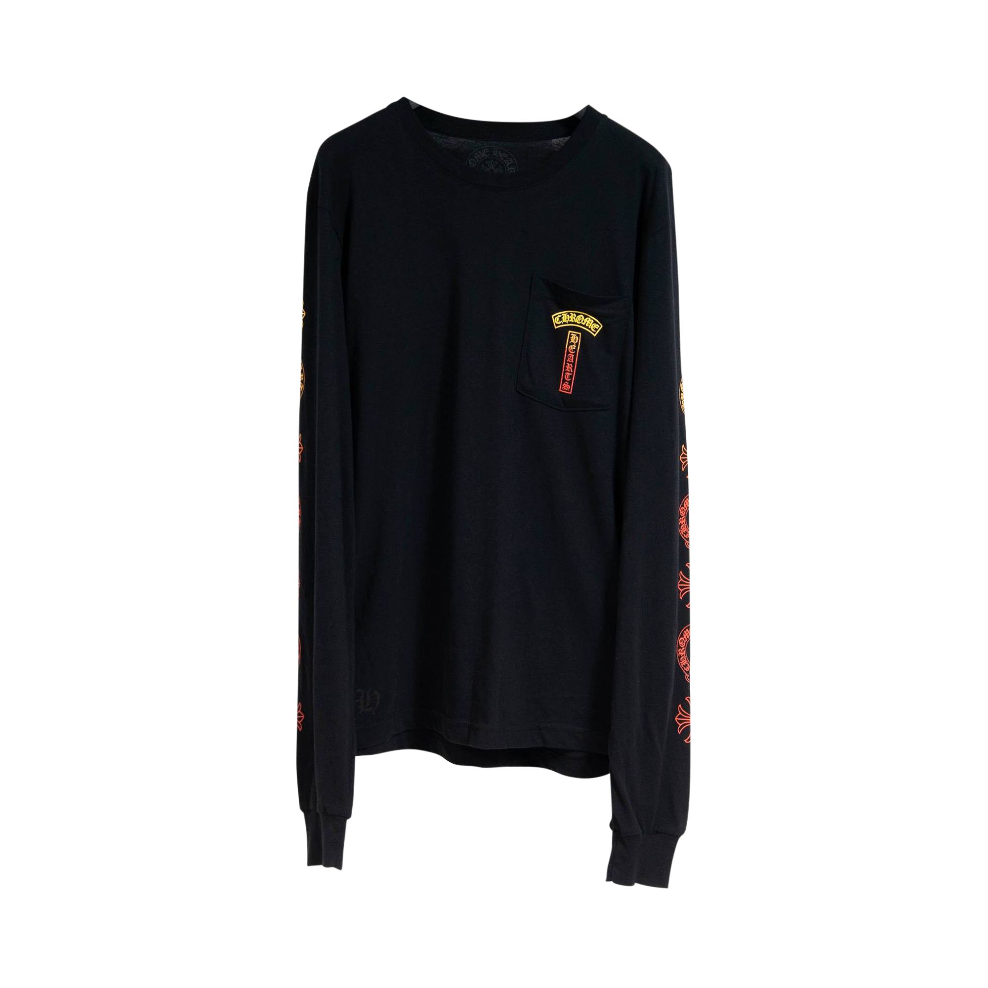 Chrome Hearts Gradient Logo Long-Sleeve T-Shirt 'Black' | Men's Size M
