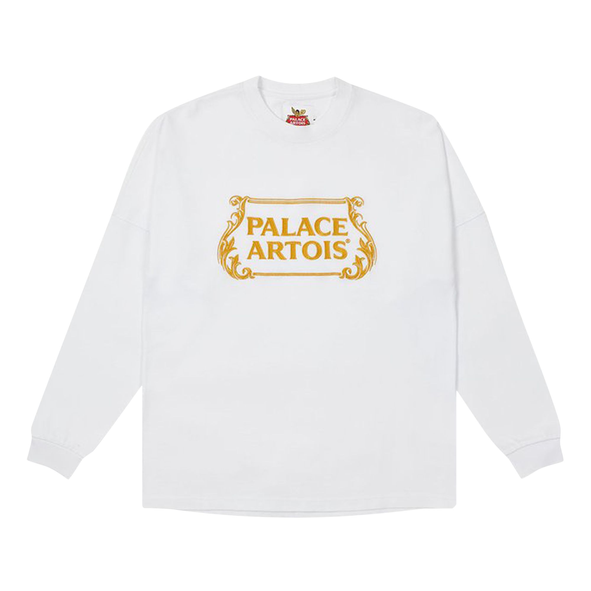 Pre-owned Palace X Stella Artois Drop Shoulder Long-sleeve 'white' | Men's Size Xl