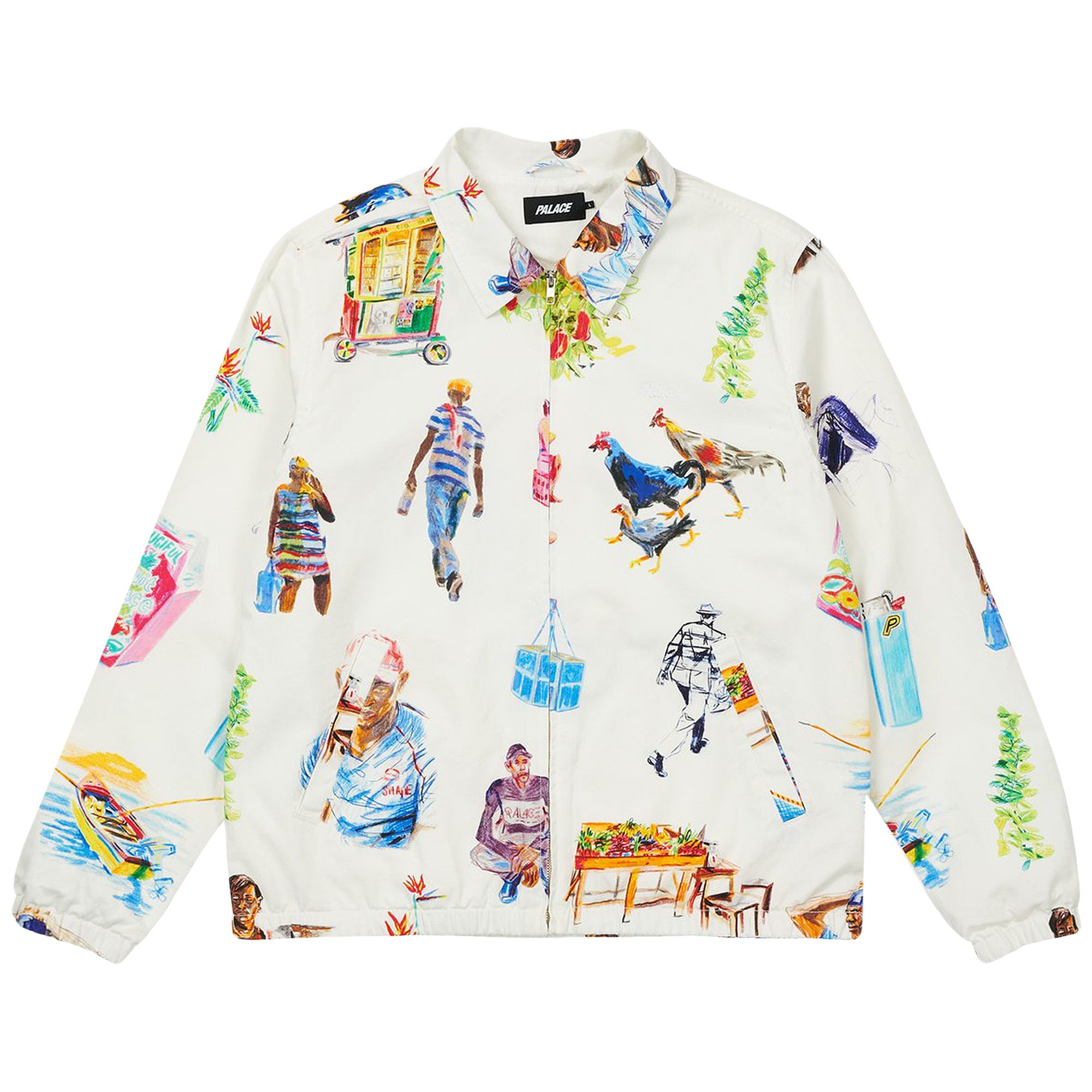 Palace Trolley Jacket 'Stone' | Multi-Color | Men's Size L