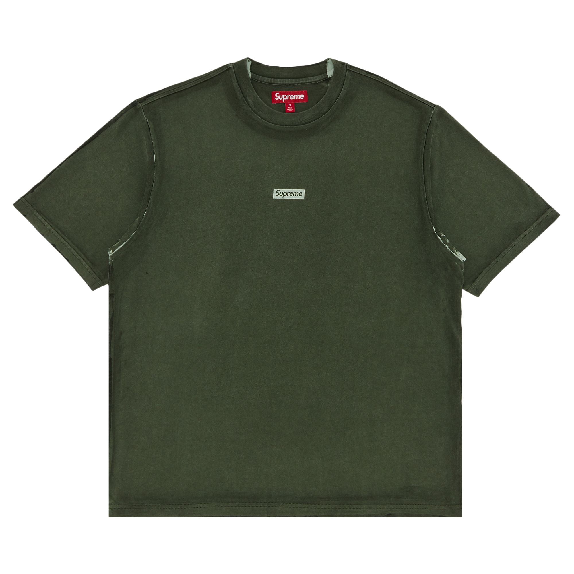 Supreme Overprint Small Box Short-Sleeve Top 'Green' | Men's Size XL