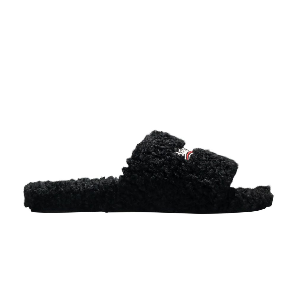 Balenciaga Furry Slides 'Black' | Men's Size 42