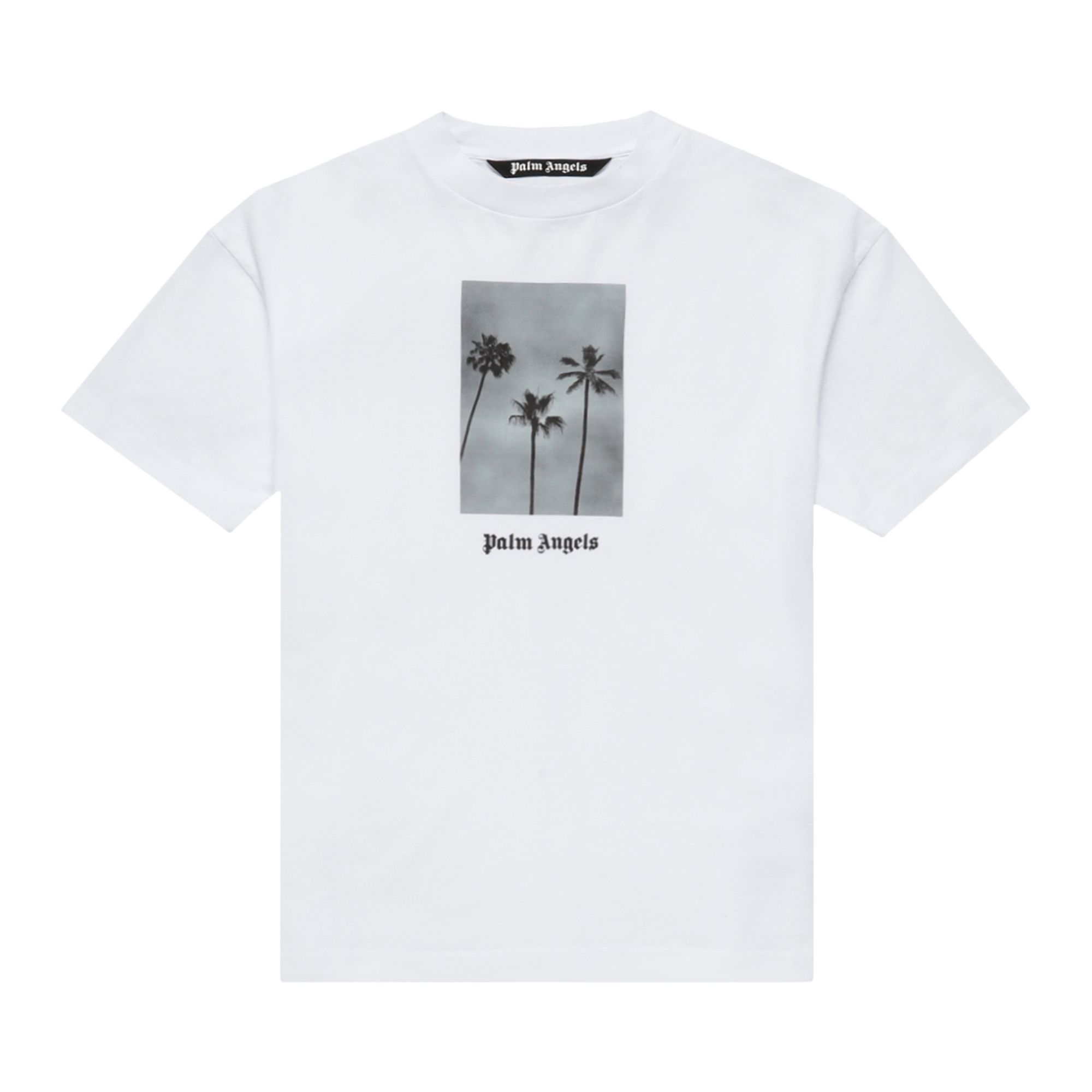 Palm Angels Boulevard Classic Tee 'White/Black' | Men's Size 2XL