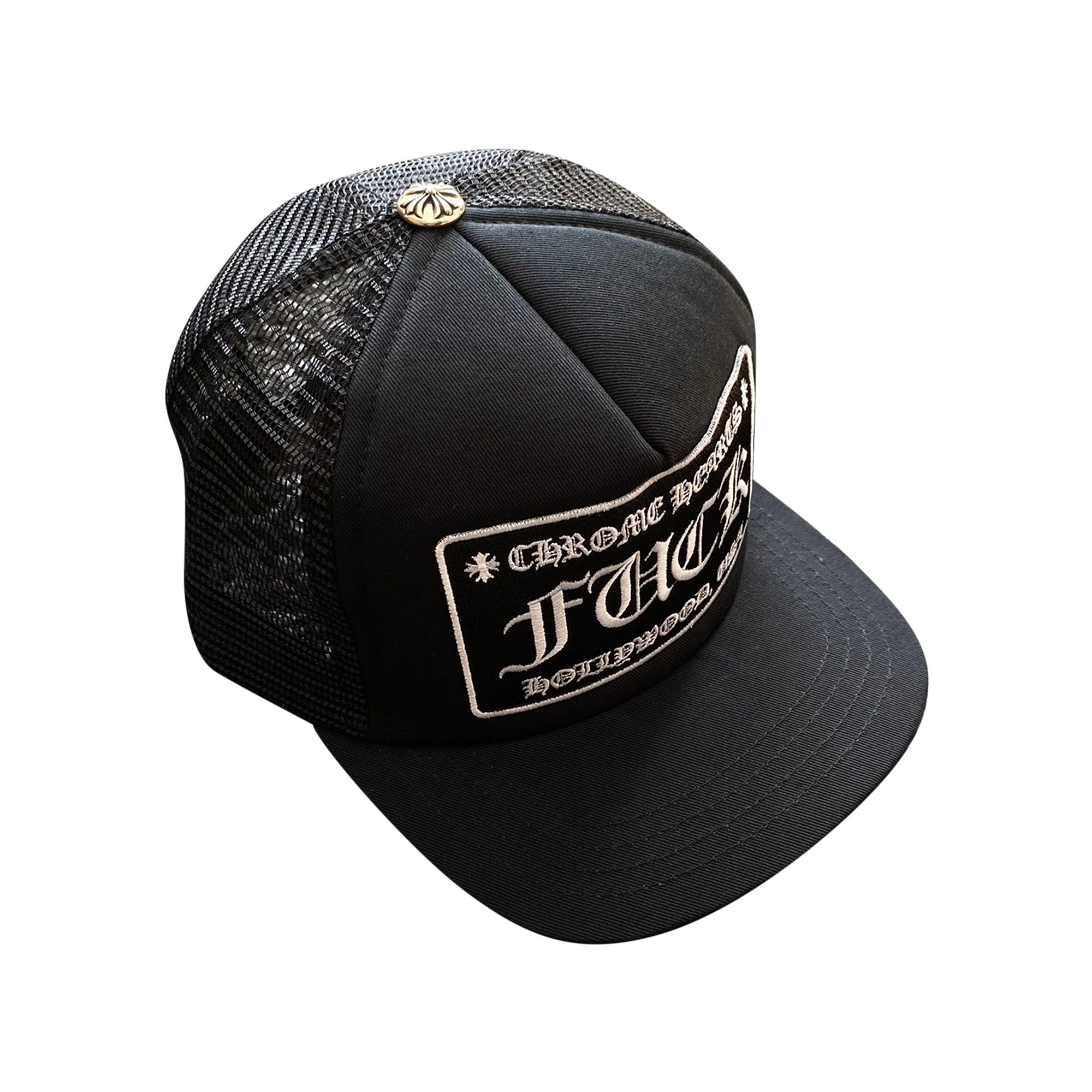 Chrome Hearts FUCK Hollywood Trucker Hat 'Black' | Men's Size Onesize