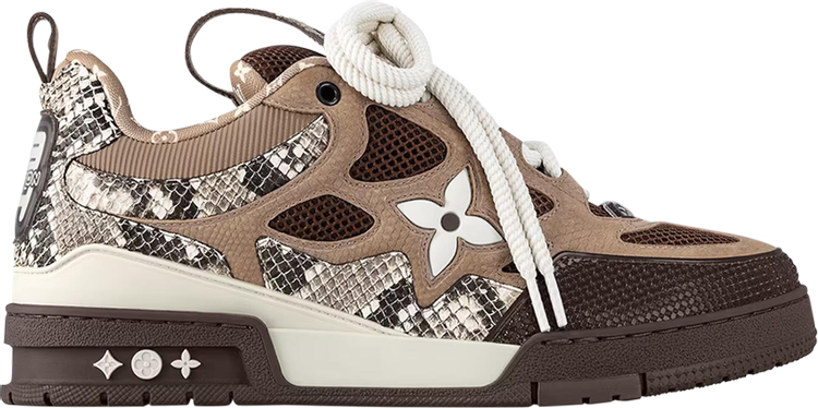 Louis Vuitton Skate Brown Python