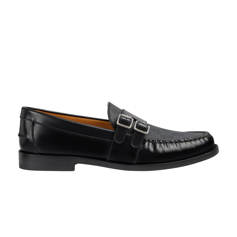 Gucci Buckle Loafer 'GG Monogram - Black' | Men's Size 6.5
