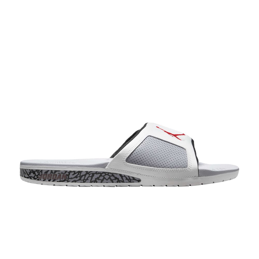 Pre-owned Air Jordan Jordan Hydro 3 Retro Slide 'white Cement' | Men's Size 14
