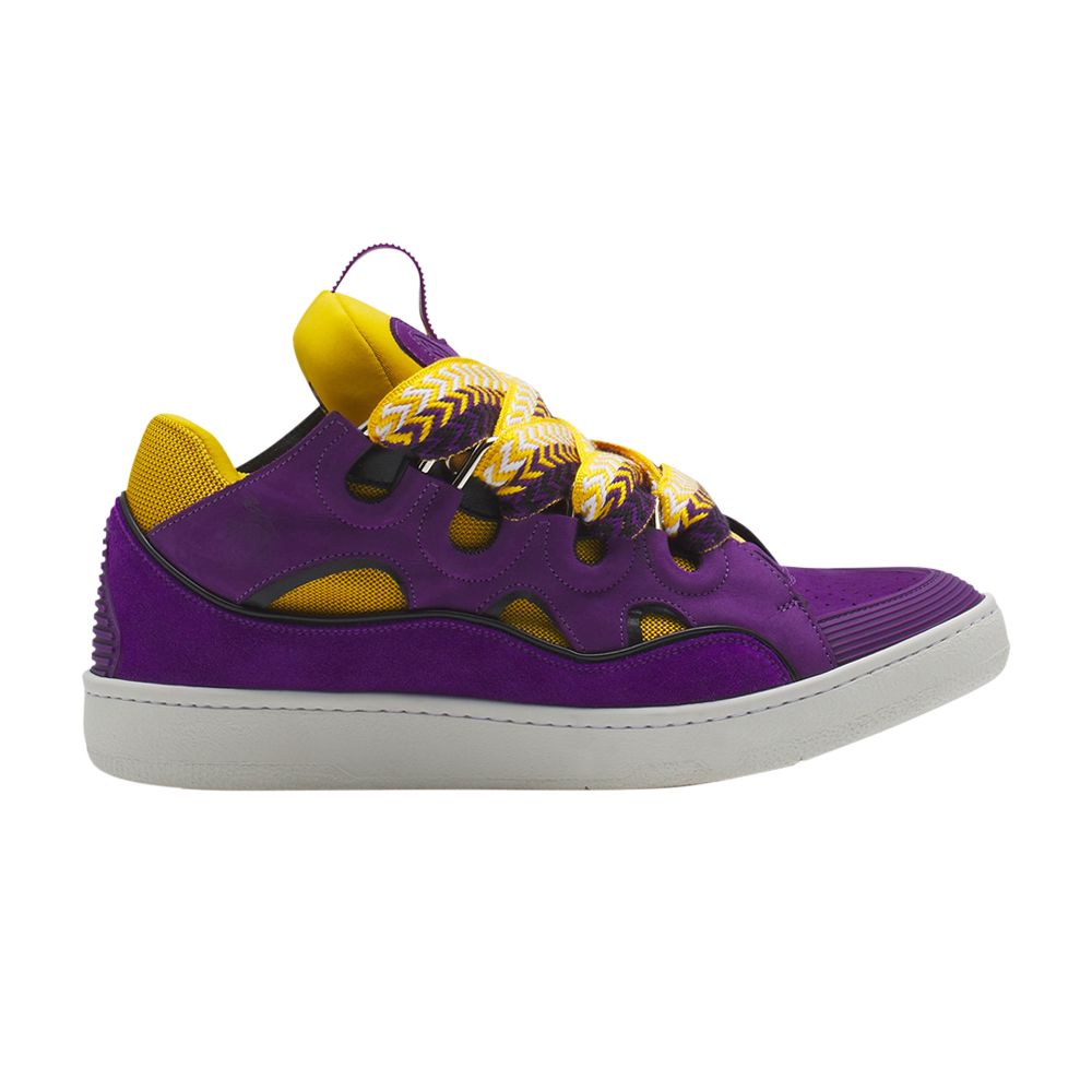 Pre-owned Lanvin Curb Sneakers 'purple Yellow' | Men's Size 46