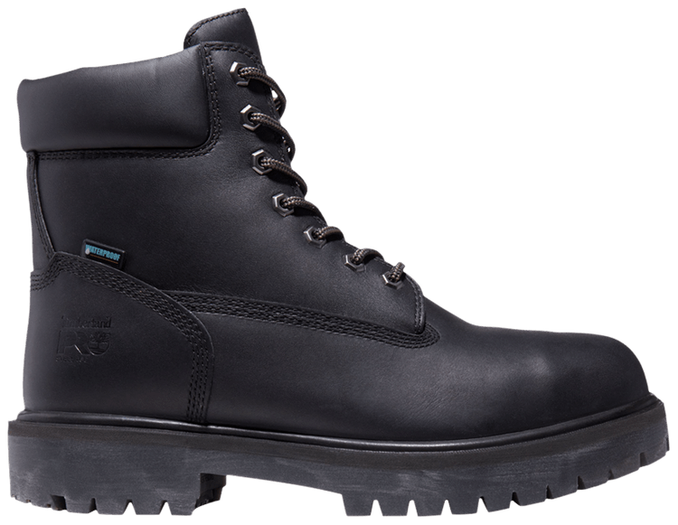 Timberland 6 Inch Direct Attach Safety Toe Waterproof Boot Black