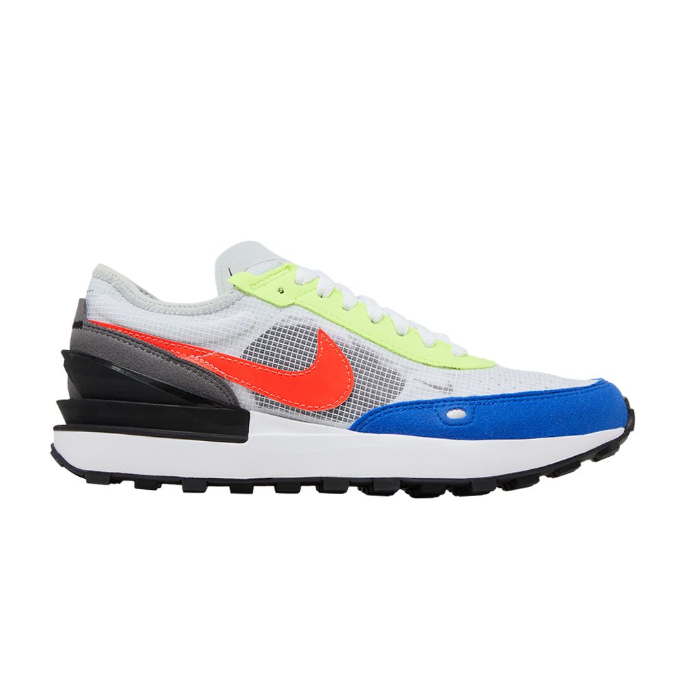 Pre-owned Nike Waffle One Gs 'white Bright Crimson' | Kid's Size 6.5