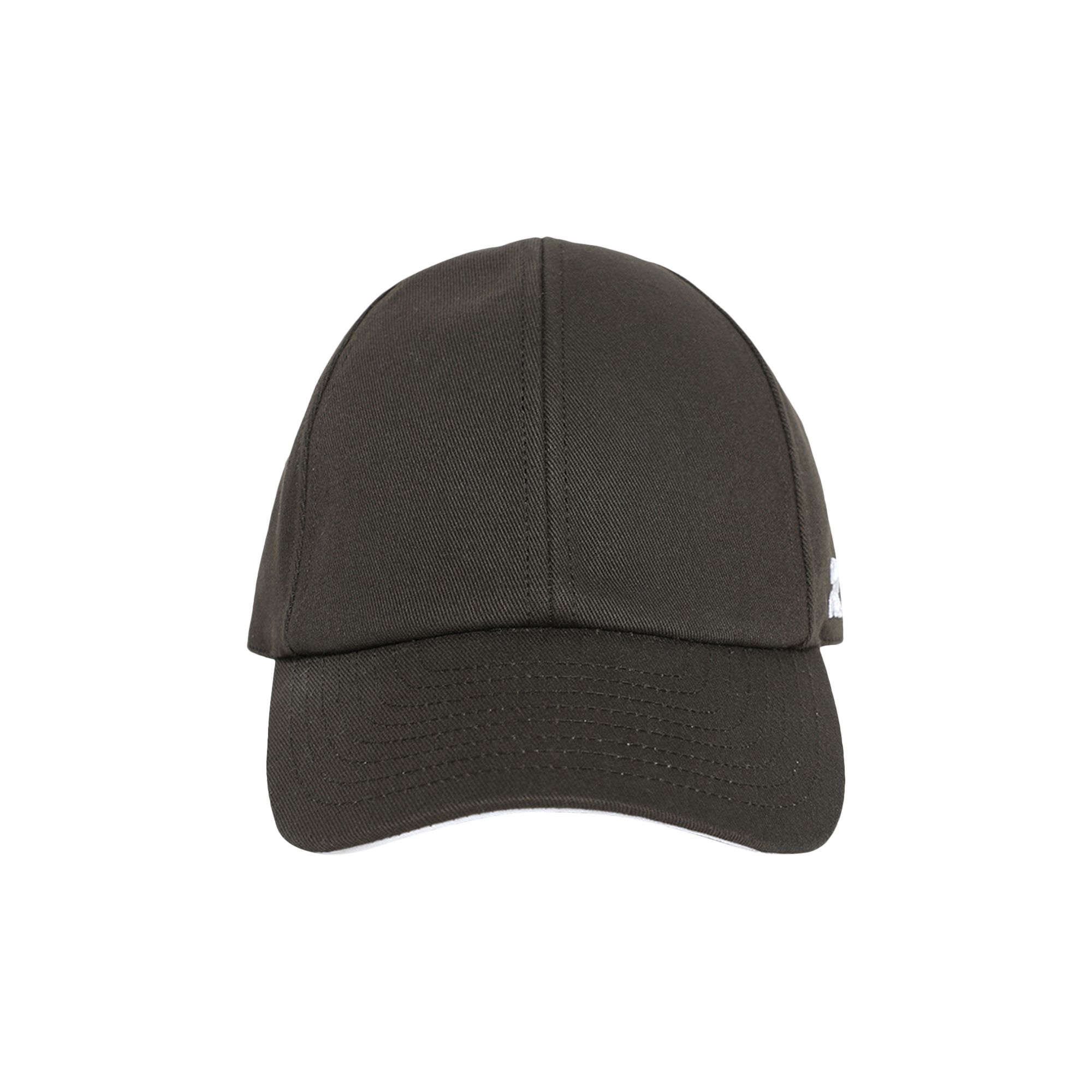 Pre-owned Courrèges Embroidered Cap 'mud Brown'