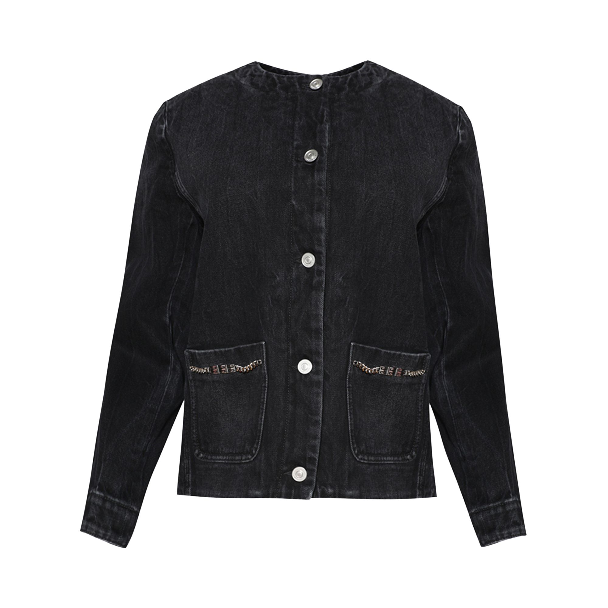 Givenchy Collarless Chain Jacket 'Black' | Women's Size M