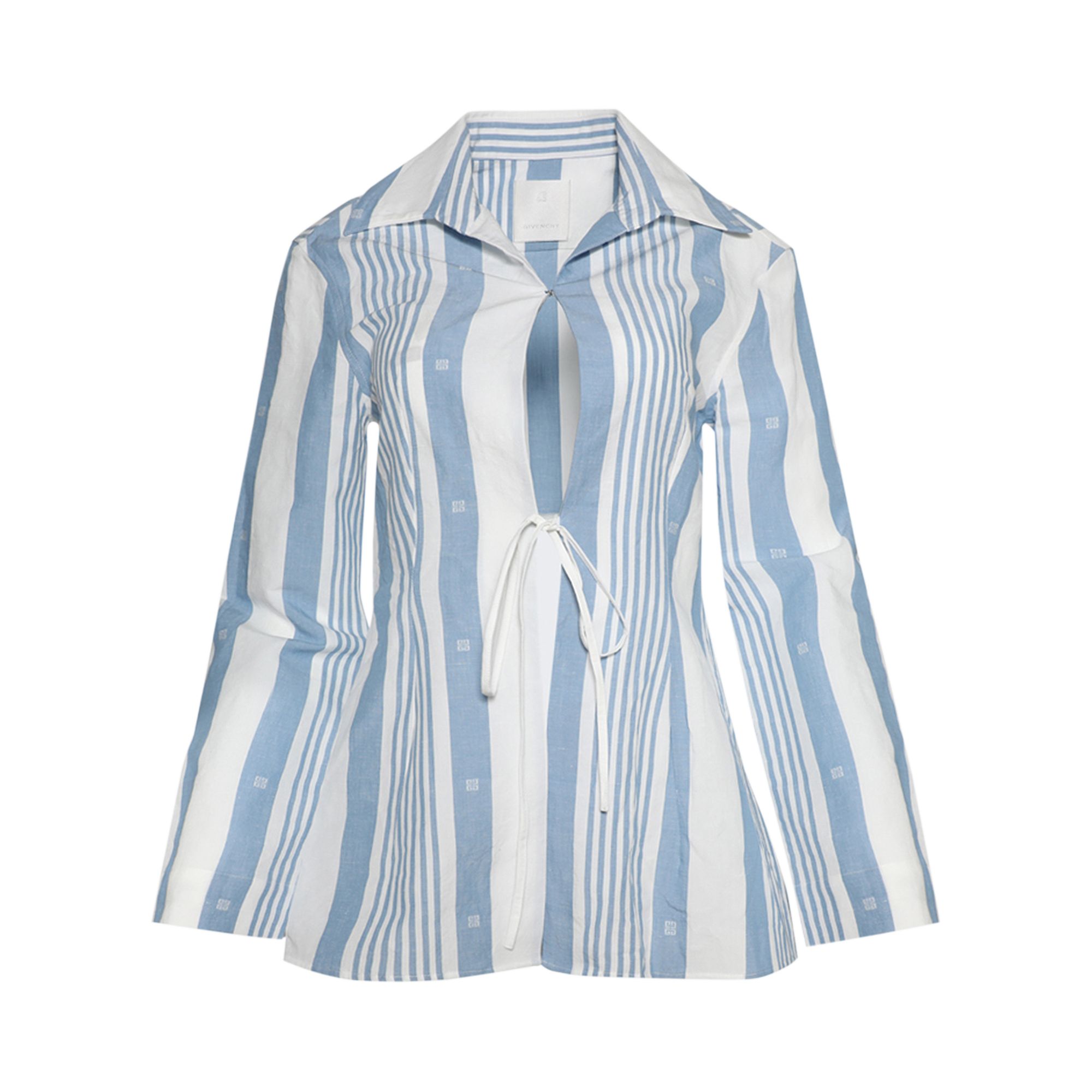 Pre-owned Givenchy Shirt With Knots 'blue/off White' | Women's Size 38
