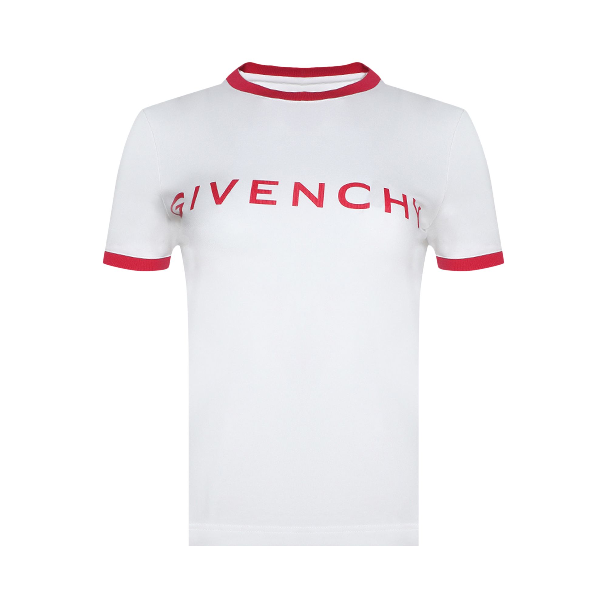 Givenchy Ringer T-Shirt 'Raspberry' | Red | Women's Size XS