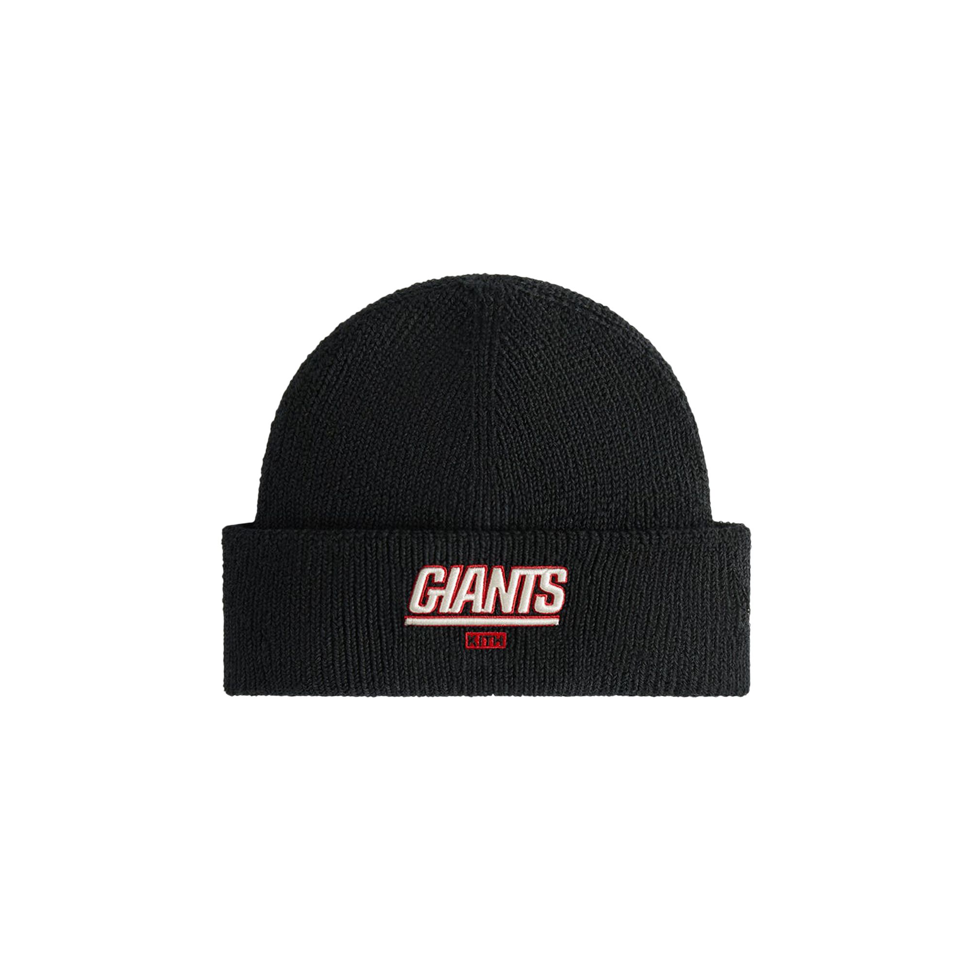 Pre-owned Kith For The Nfl: Giants Mia Beanie 'black' | Men's Size Onesize
