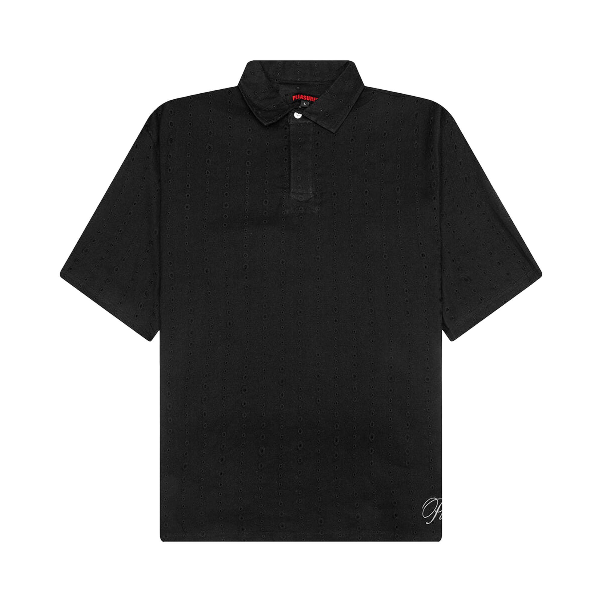 Pre-owned Pleasures Clarity Woven Polo 'black' | Men's Size L