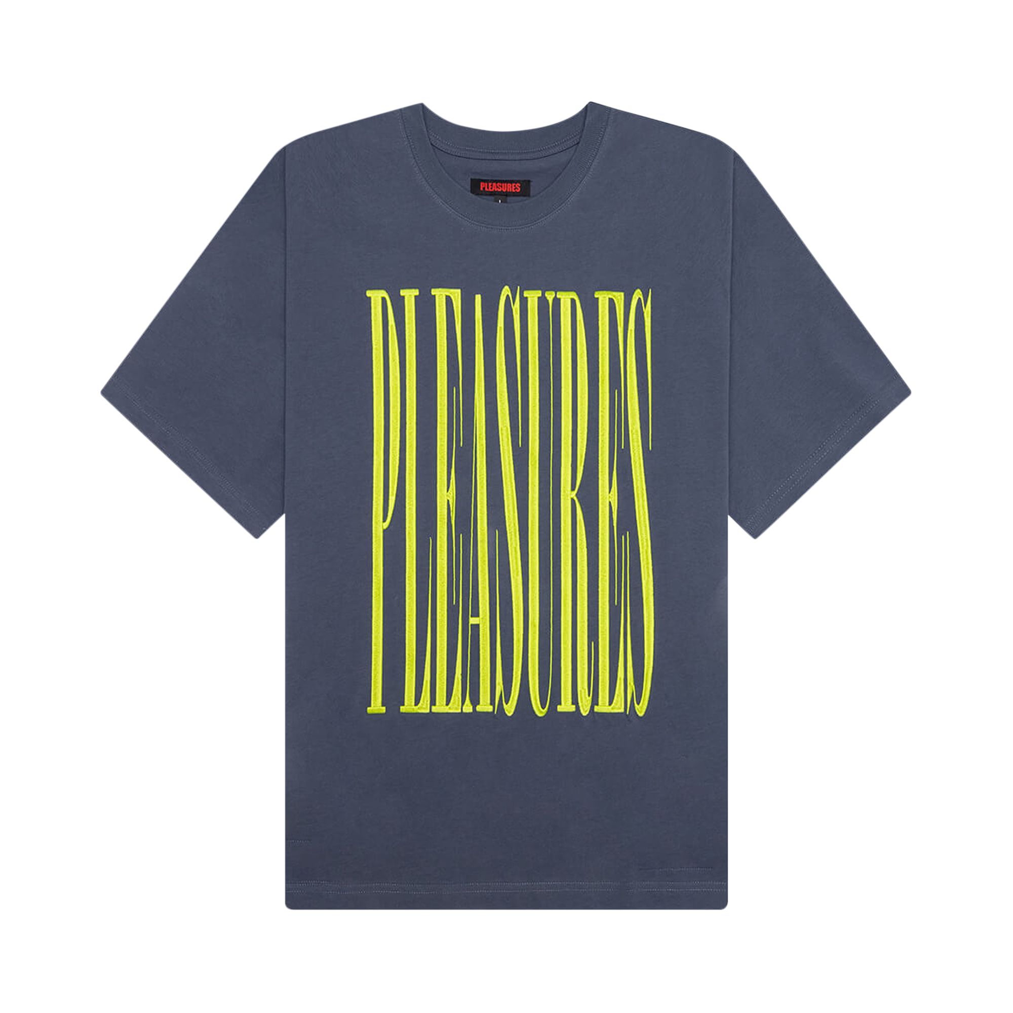 Pleasures Stretch Heavyweight Shirt 'Navy' | Blue | Men's Size M