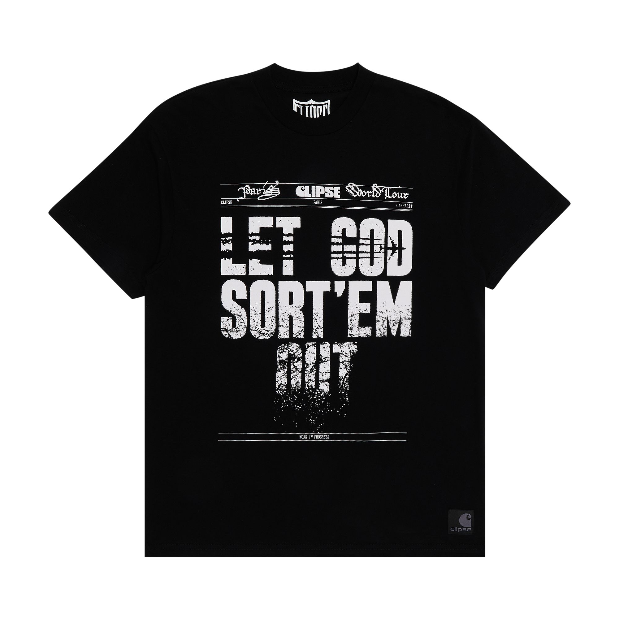 GOAT Exclusive for Manifesto Carhartt WIP x Clipse Paris Short-Sleeve T-Shirt | Black | Men's Size XL