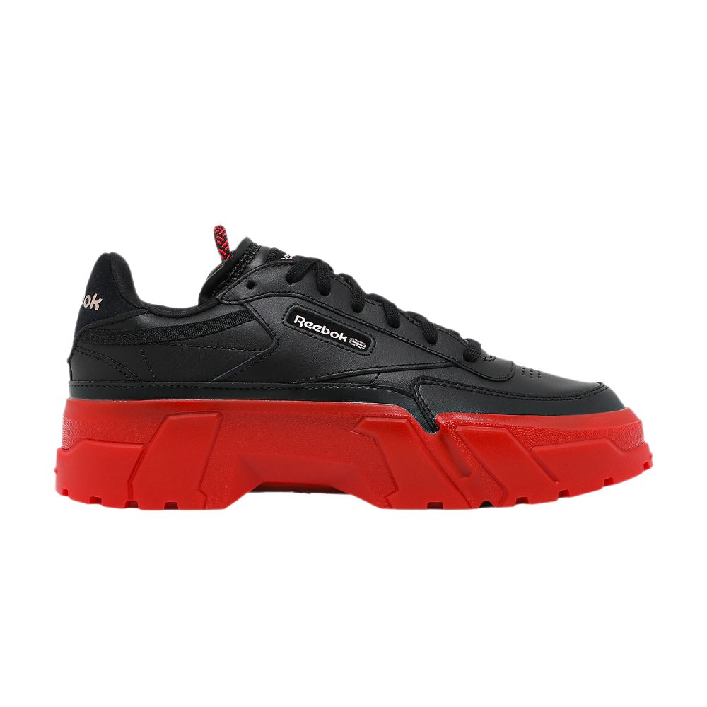 Reebok Cardi B x Wmns Club C 'Black Vector Red' | Women's Size 6.5