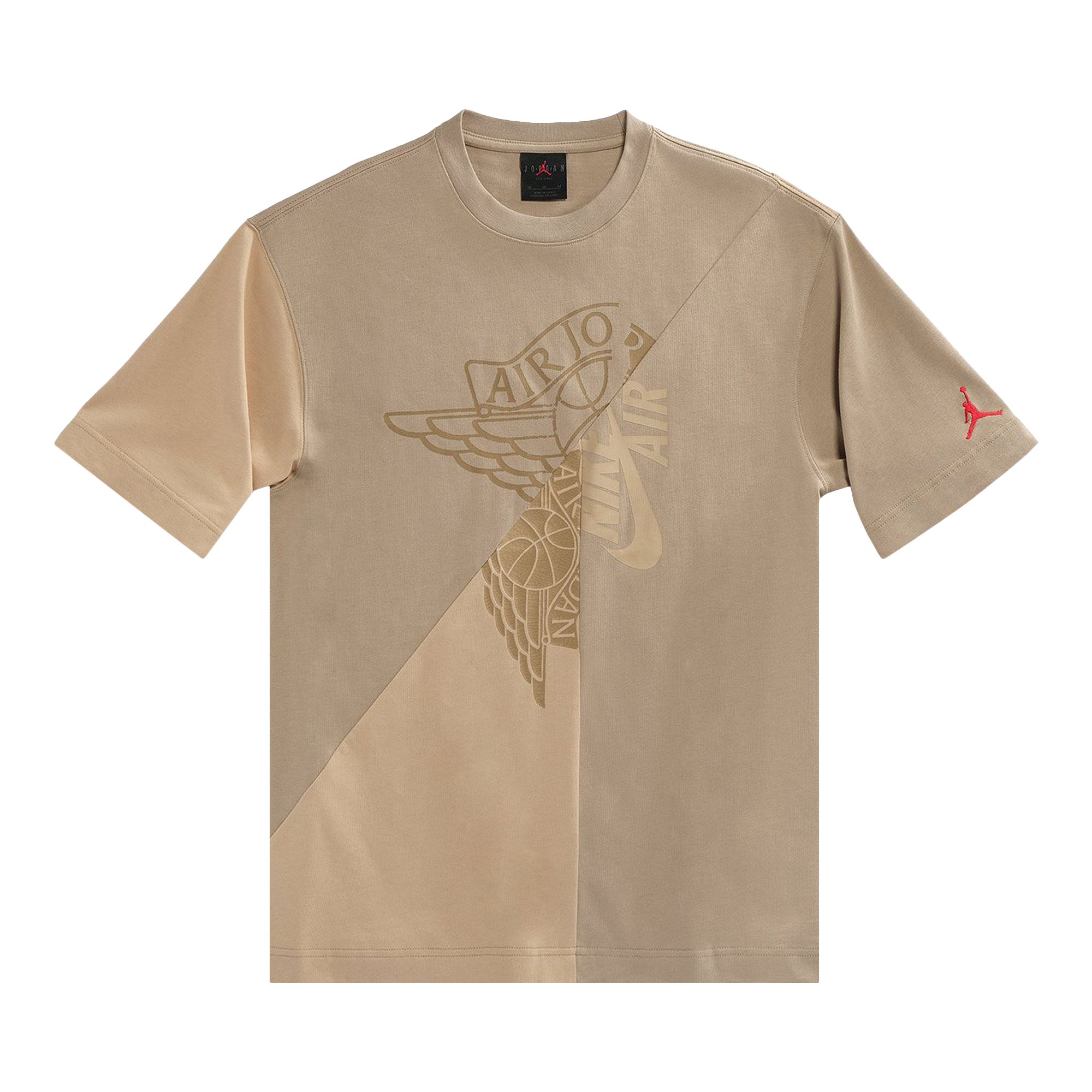 Cactus Jack by Travis Scott x Jordan Short-Sleeve T-Shirt 'Khaki/Desert' | Tan | Men's Size M