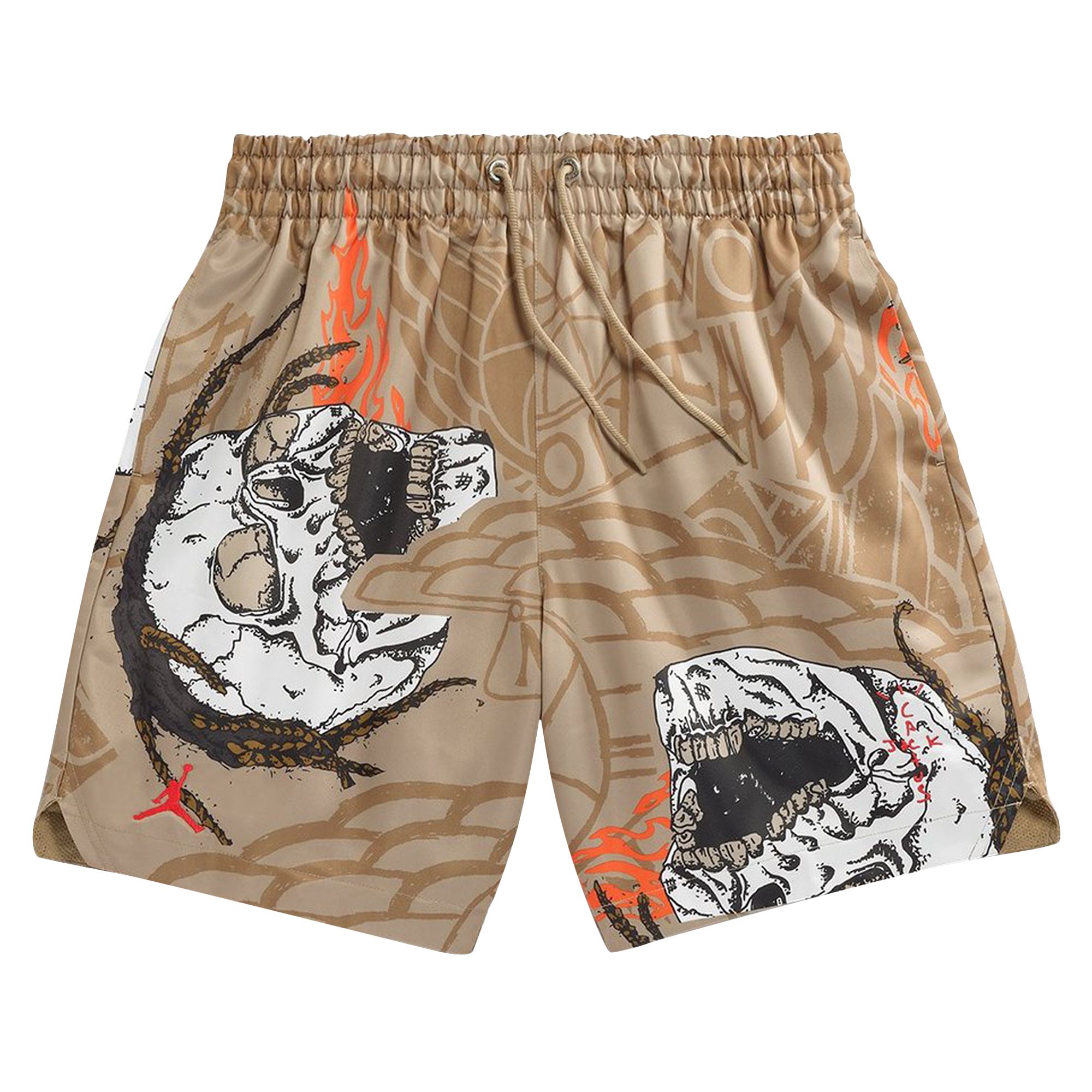 Cactus Jack by Travis Scott x Jordan Pool Short 'Khaki' | Tan | Men's Size S