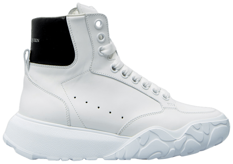 Buy Alexander McQueen Court Trainer High #39 White Black #39 667805 WIA9I