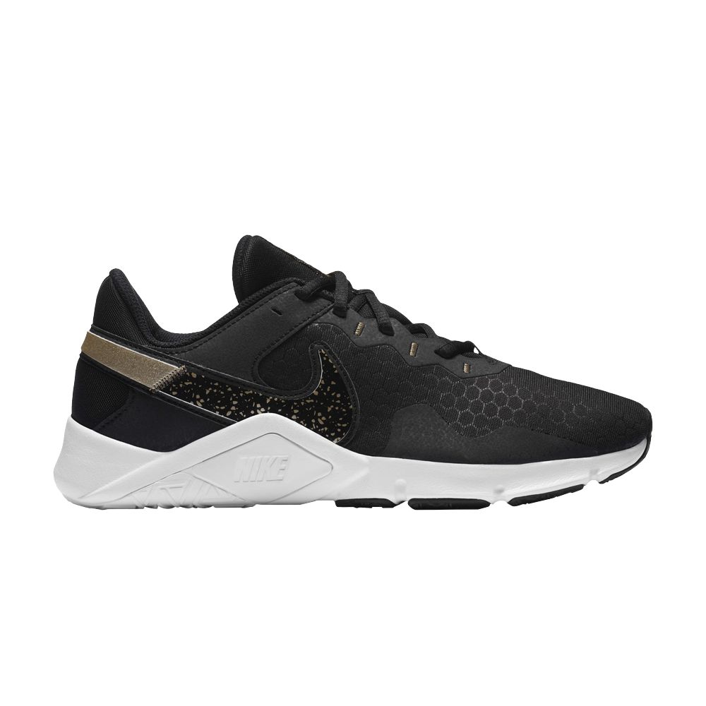 Nike Wmns Legend Essential 2 Premium 'Black Metallic Gold Grain' | Women's Size 8