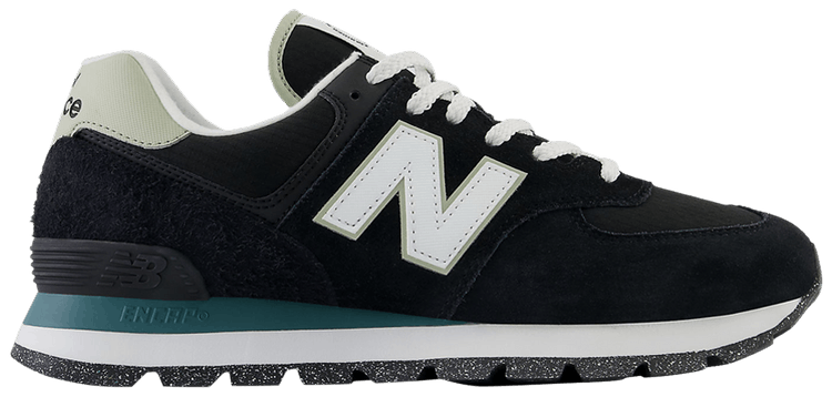 New Balance 574 Rugged Black Teal