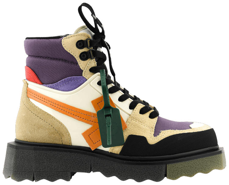 Off White Hiking Sponge Sneakerboot Sand Purple Orange
