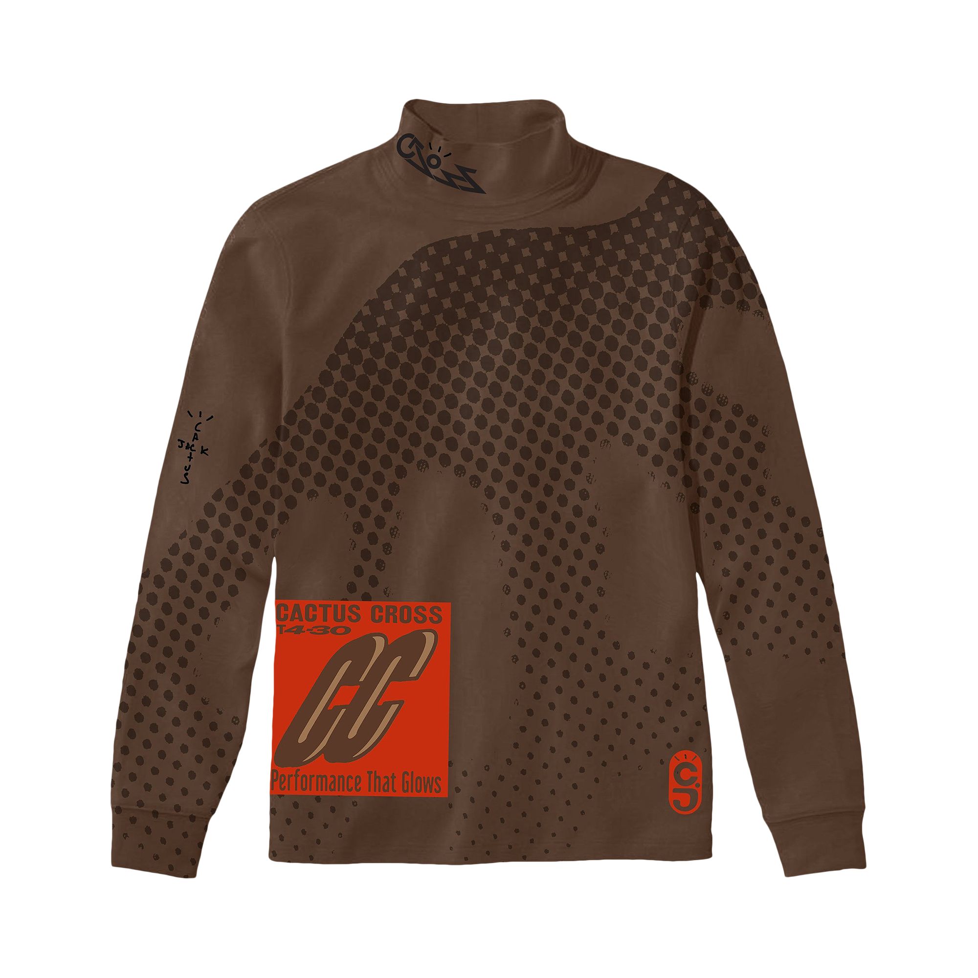Cactus Jack by Travis Scott CC Sport Mock Neck 'Brown' | Men's Size L