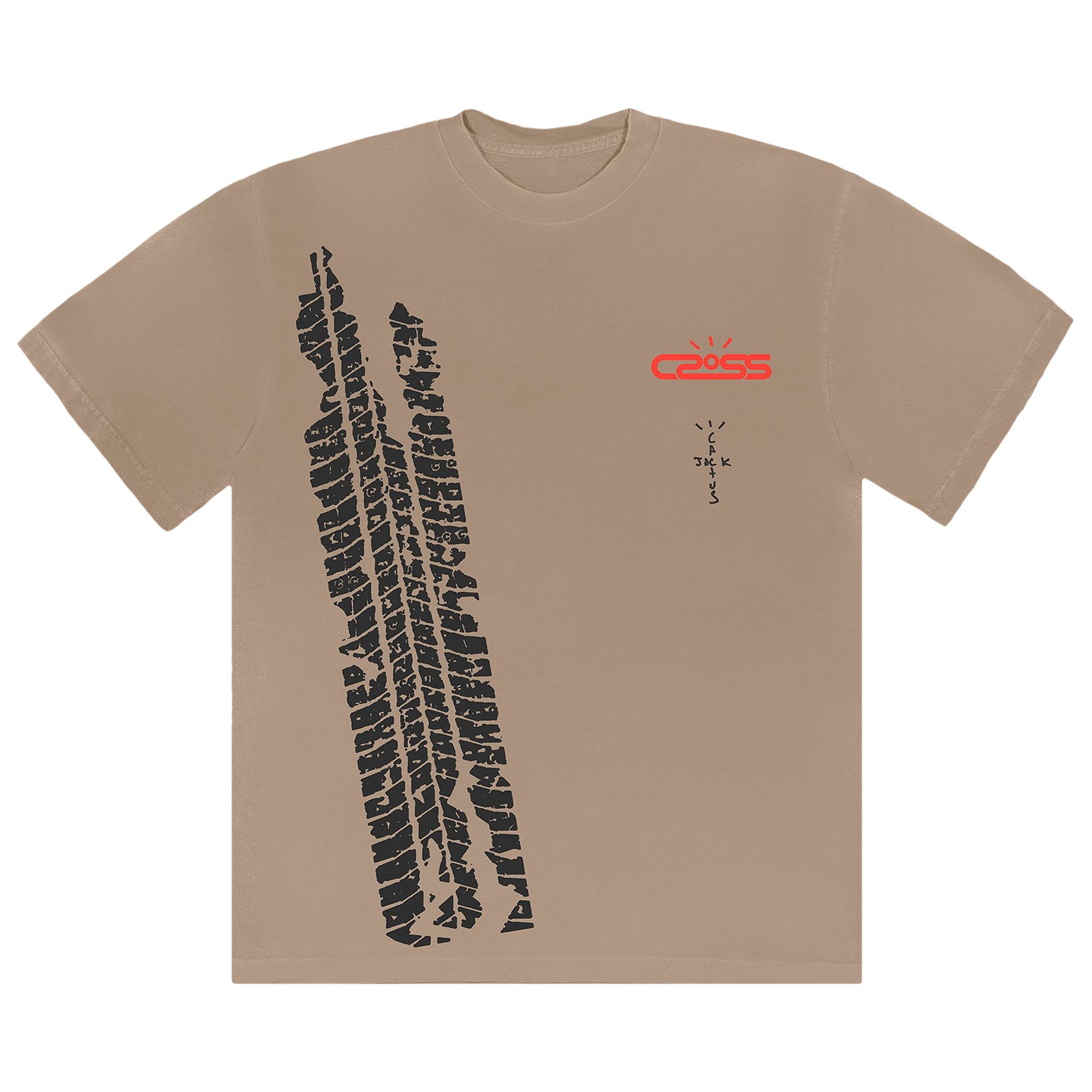 Cactus Jack by Travis Scott Racetrack Tee 'Tan' | Men's Size L