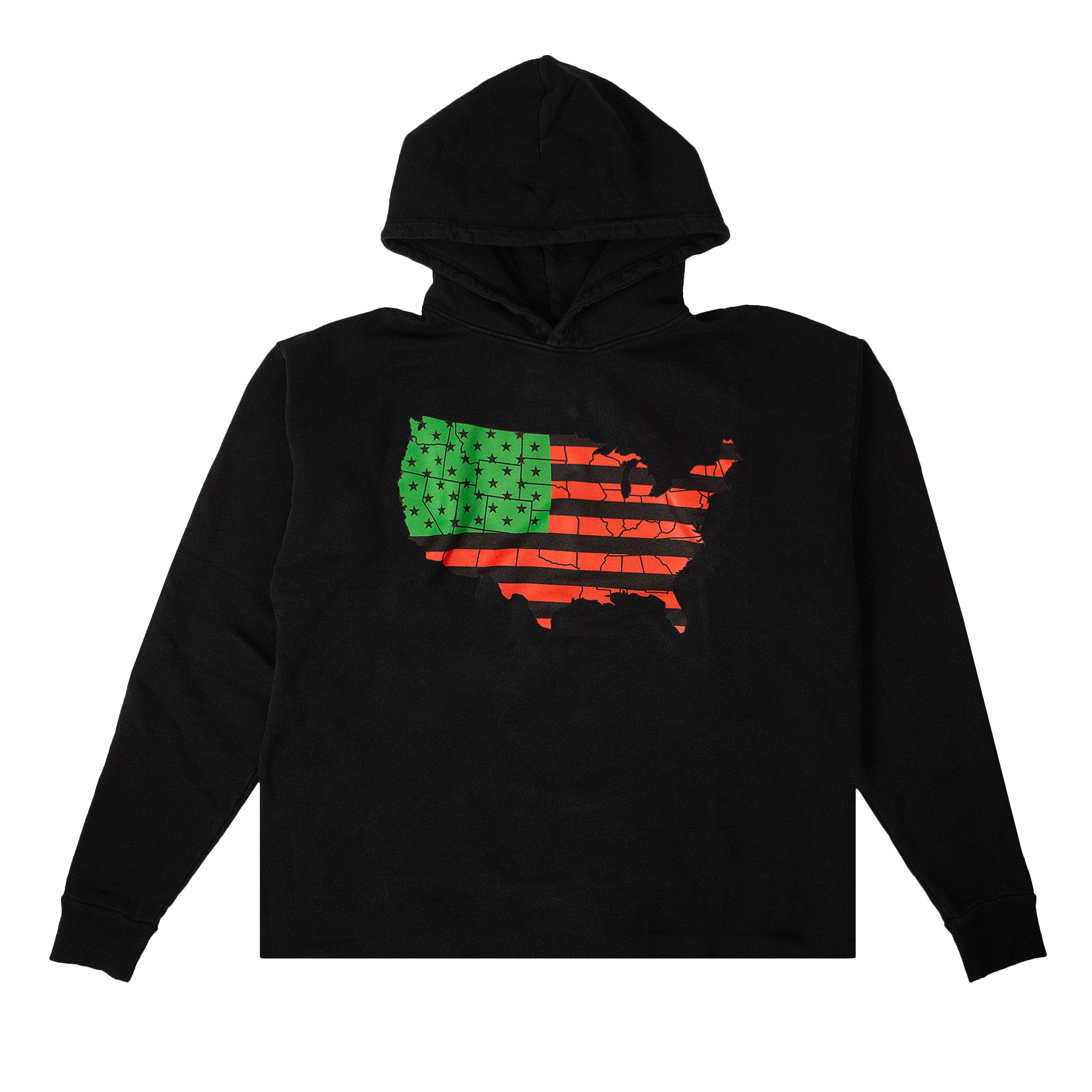 Vlone Flag Power Hoodie 'Black' | Men's Size L