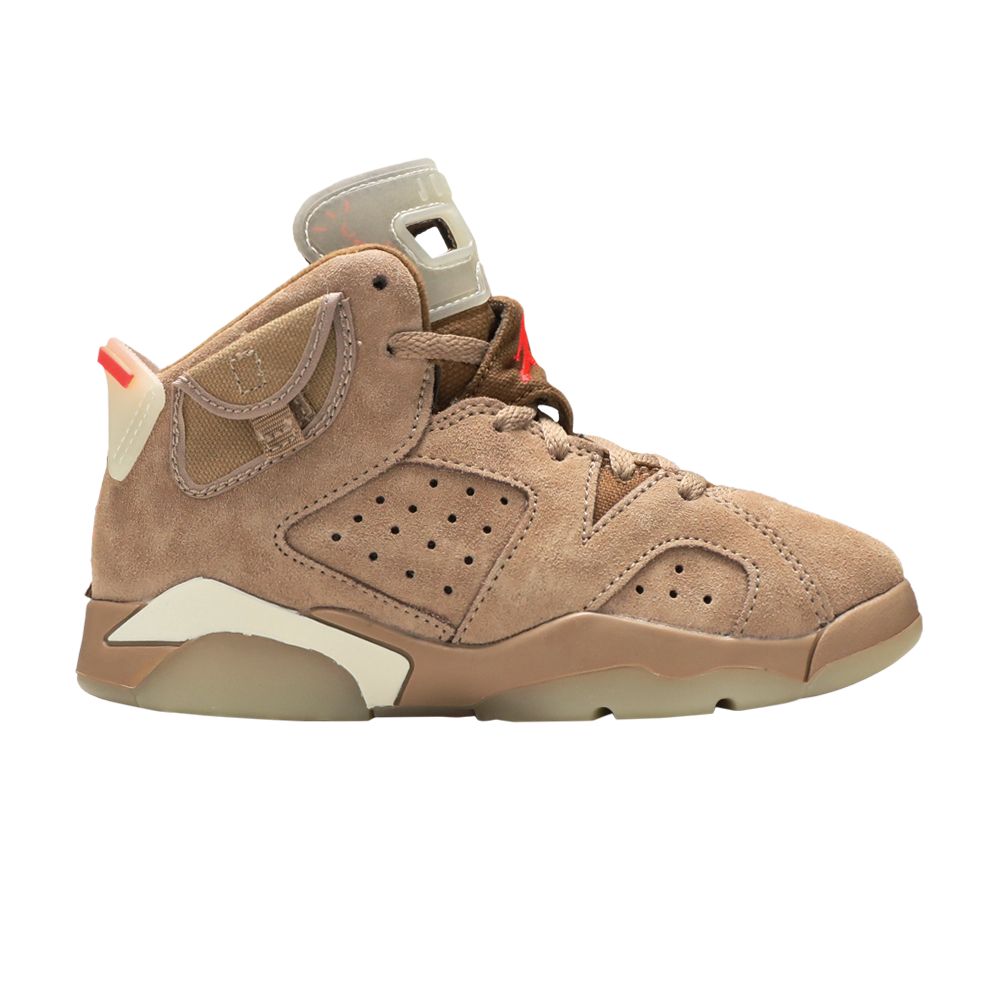Travis Scott x Air Jordan 6 Retro PS 'British Khaki' | Tan | Kid's Size 2.5