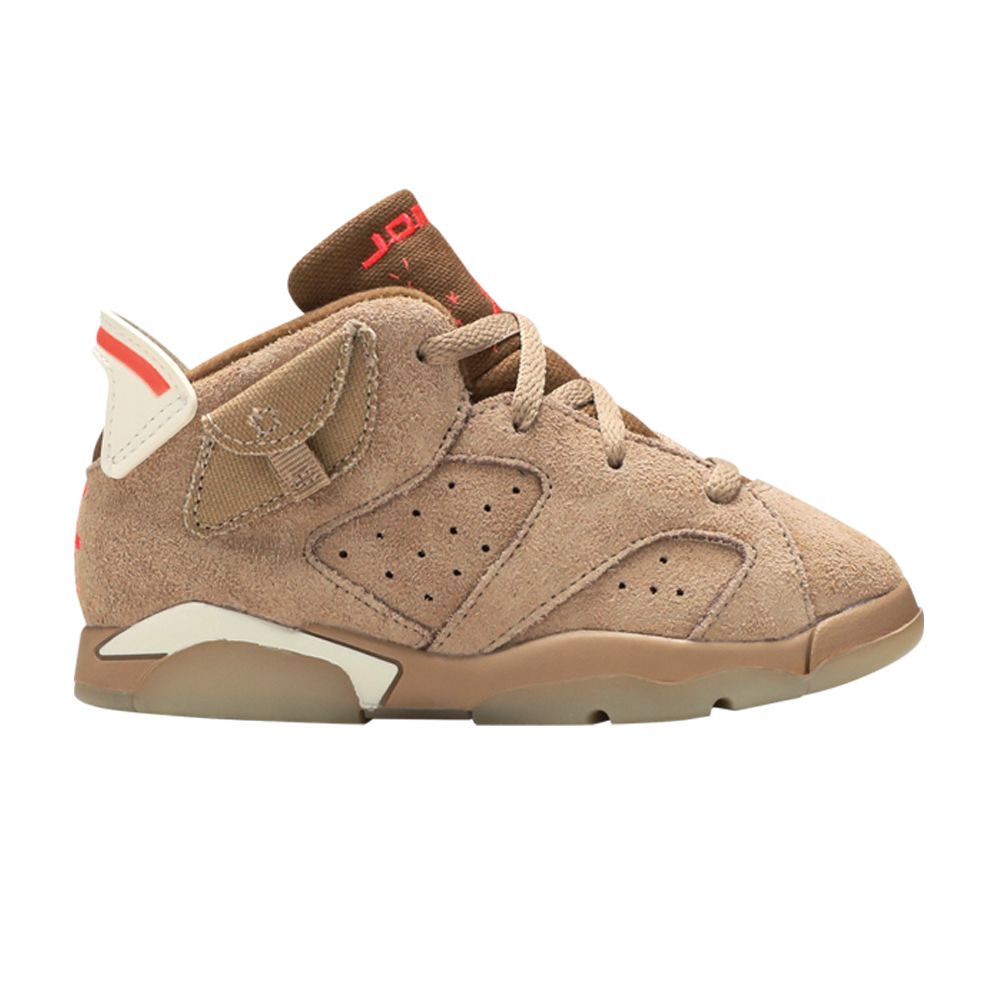 Travis Scott x Air Jordan 6 Retro TD 'British Khaki' | Tan | Infant Size 5